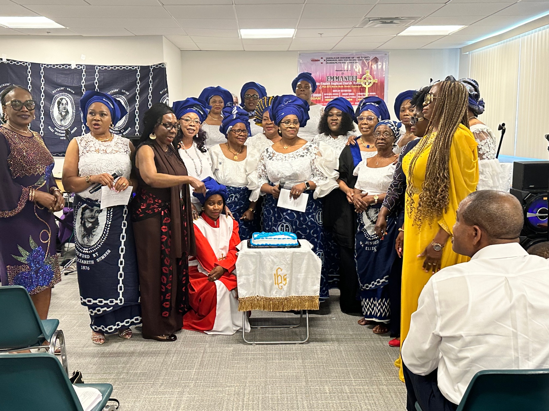 Mothers' Union members singing together during the 2023 celebration