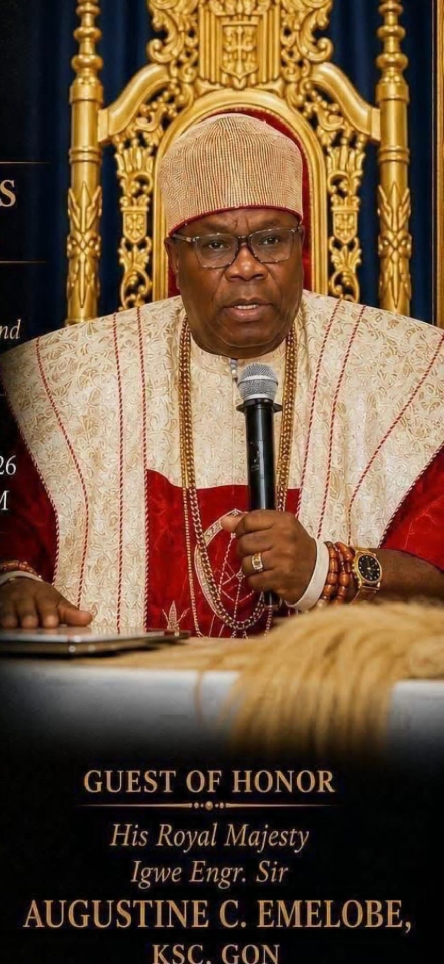 His Royal Majesty Igwe Engr. Sir Augustine C. Emelobe