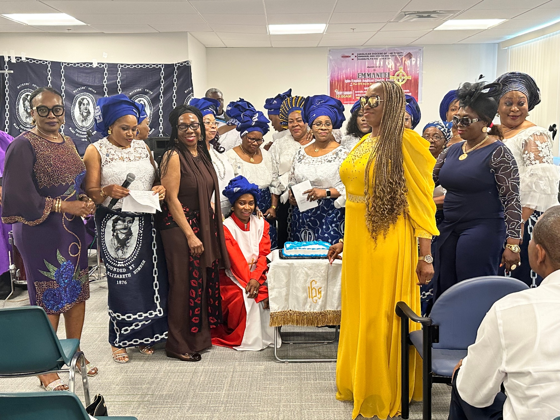 Women's ministry presenting tributes during Mother's Sunday 2023